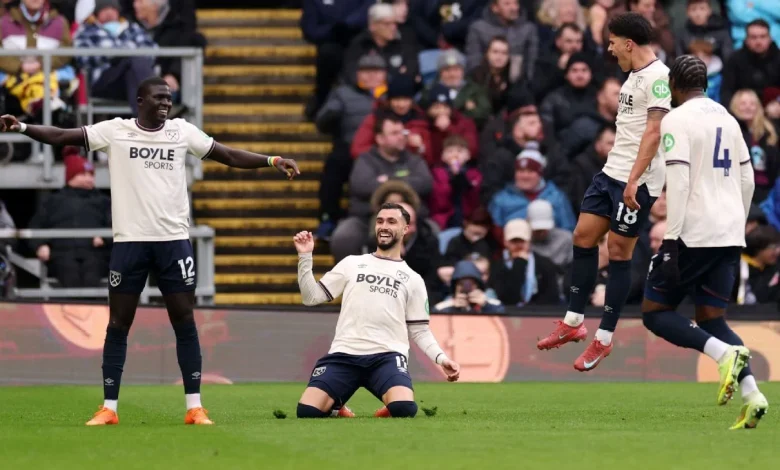 Taty Castellanos festejó en Inglaterra: cabezazo letal y gol en Burnley vs. West Ham