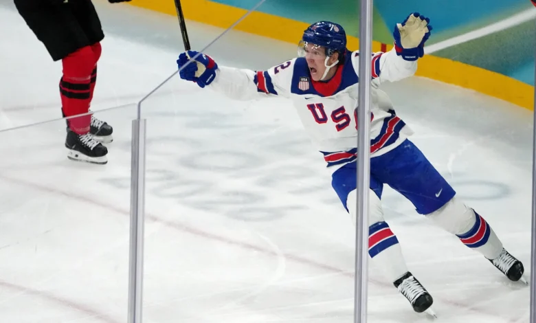 Team USA defeats Canada in overtime for first gold in men's hockey since 'Miracle on Ice' Olympics