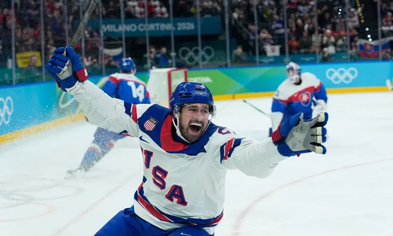 Team USA faces tough Canadian squad in Olympic gold medal hockey game : NPR