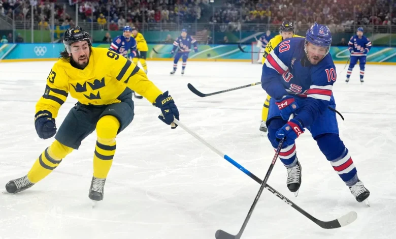 Team USA men’s hockey will play for Olympic medal after win over Sweden : NPR