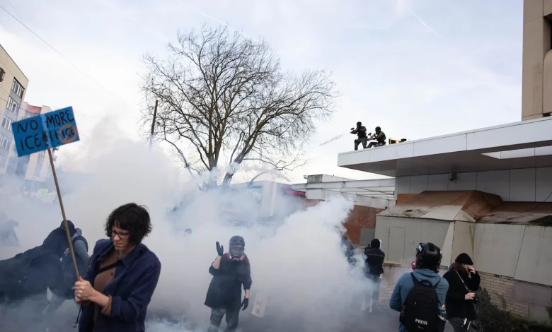 Tear gas canister from ICE agents shatters window in occupied Portland apartment