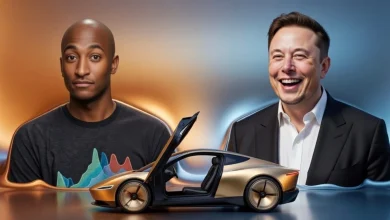 Tesla fans think this reviewer will have to shave his hair due to Musk's $30,000 Cybercab claim