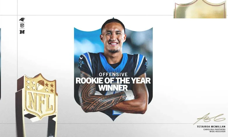 Tetairoa McMillan is named AP Offensive Rookie of the Year