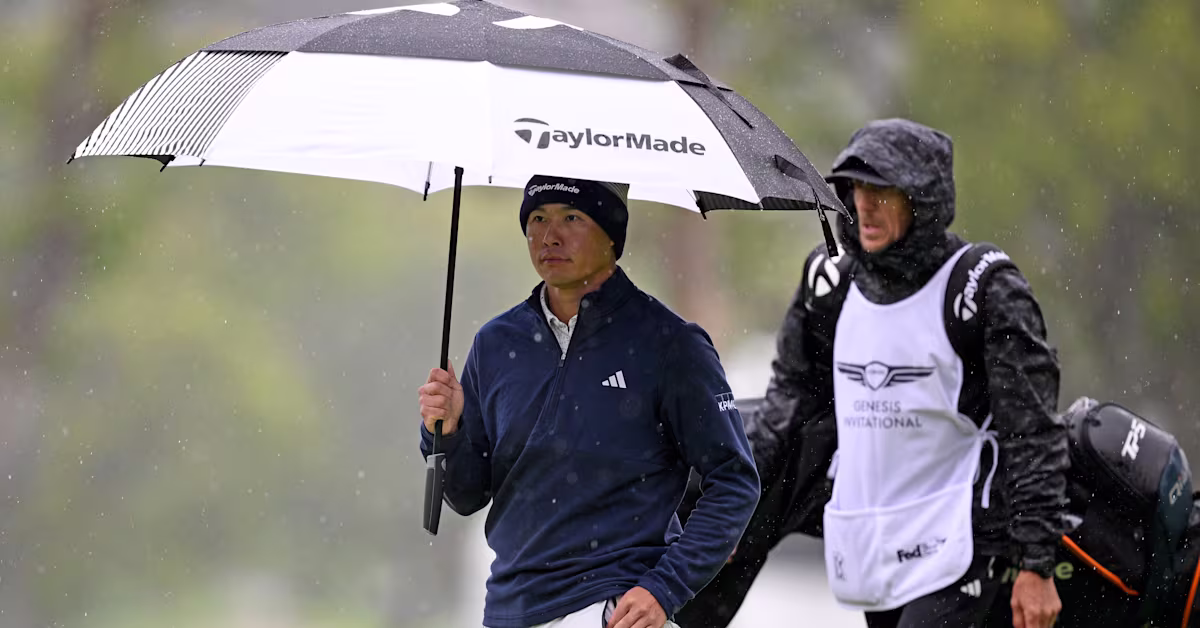 The Genesis Invitational: First round suspended due to inclement weather at The Riviera Country Club