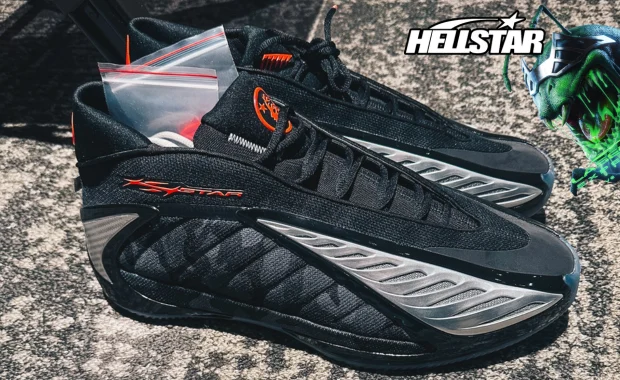 The Hellstar x adidas AE 2 Black Camo Goes Stealth Mode