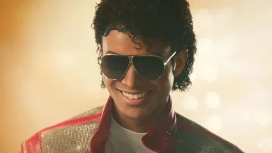The King of Pop strikes a pose in his iconic “Beat It” gear in a new poster for Antoine Fuqua’s Michael Jackson biopic