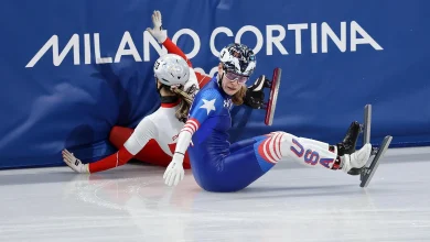 The saddest Winter Olympian couldn't stop falling.
