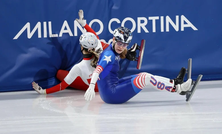 The saddest Winter Olympian couldn't stop falling.