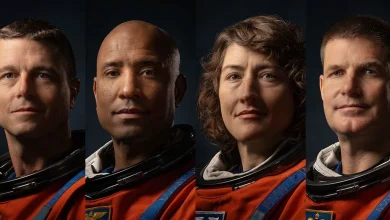 These four astronauts are about to travel farther from Earth than anyone before them