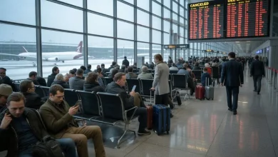 Thousands of Passengers Affected in Europe Today as Netherlands, France, UK, Germany, Poland, Greece Cancel 733 and Delay 5,092 New Flights Disrupting Air France, KLM, easyJet, Lufthansa and More Airlines at Paris, London, Amsterdam, Frankfurt, W