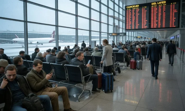 Thousands of Passengers Affected in Europe Today as Netherlands, France, UK, Germany, Poland, Greece Cancel 733 and Delay 5,092 New Flights Disrupting Air France, KLM, easyJet, Lufthansa and More Airlines at Paris, London, Amsterdam, Frankfurt, W