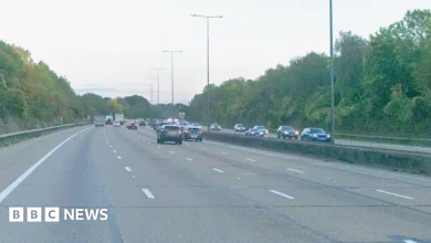 Three arrested after multi-vehicle crash on M25 in Surrey