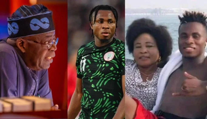 Tinubu Consoles Super Eagles Star Chukwueze on Mother’s Death