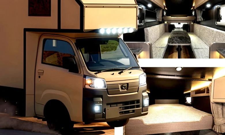 Tiny Kei Truck Becomes A Real Tiny Home On Wheels