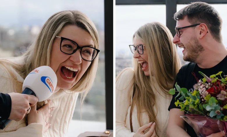 Tom Grennan serenades Capital's Secret Fiancé LIVE on the radio