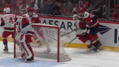 Tom Wilson’s big hit on Logan Stankoven sparks Capitals’ comeback win over Hurricanes