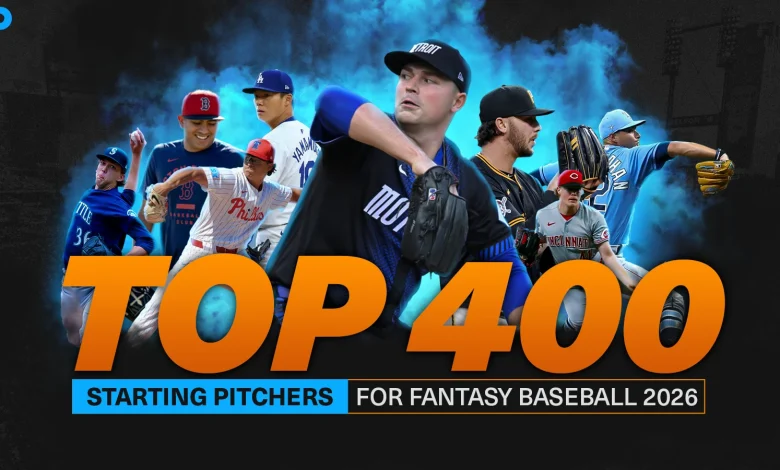Top 400 Starting Pitchers For Fantasy Baseball 2026