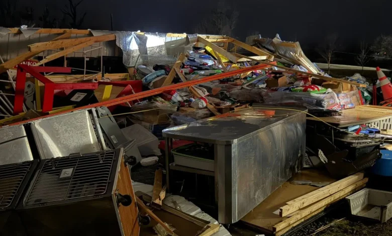 Tornado Causes Widespread Damage In Bloomington, Indiana