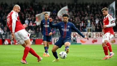 Tout pour le collectif : Ludovic Ajorque, l'attaquant qui passe et se dépasse, essaiera de mener Brest vers la victoire vendredi contre l'OM