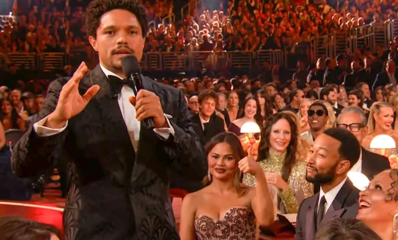 Trevor Noah's Grammys Quip About Nicki Minaj's New Trump Friendship Gets Raucous Applause — and a Thumbs Up from Chrissy Teigen