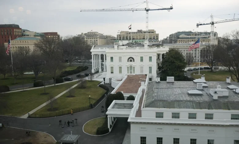 Trump’s ballroom project can continue for now, court says : NPR