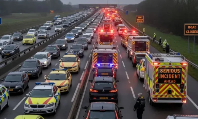 UK’s A19 Closed After Crash, Commuters Endure Hours of Delays