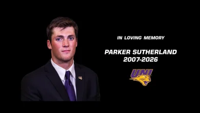 UNI mourns the passing of football student-athlete Parker Sutherland
