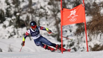 U.S. Alpine skier Mikaela Shiffrin finishes another Olympic race without a medal : NPR