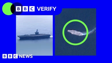 US build-up of warships and fighter jets tracked near Iran