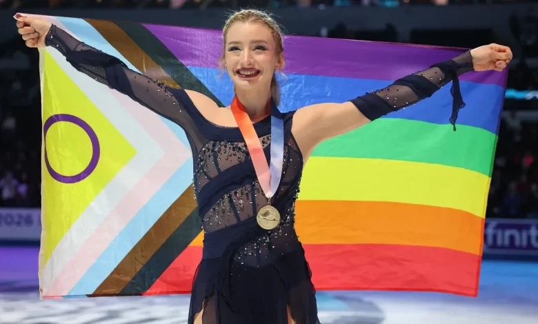 US figure skater Amber Glenn speaks out for LGBTQ community at Olympics