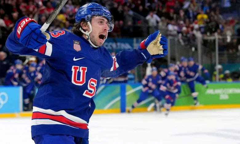 U.S. men's hockey outlasts Sweden in OT; Final four matchups set for Olympic tournament