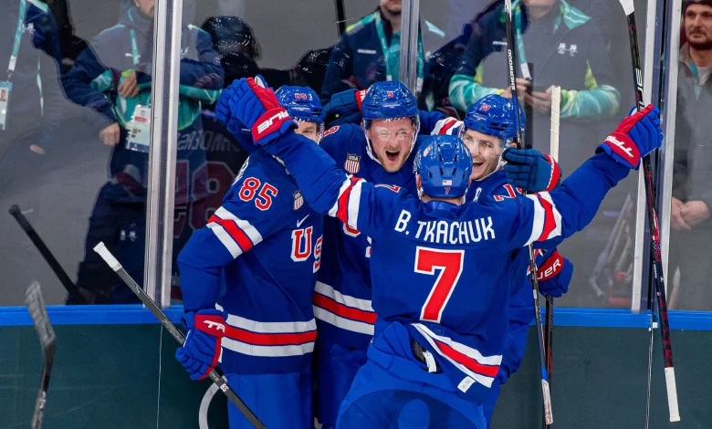 U.S. men's hockey overcomes Denmark to remain undefeated