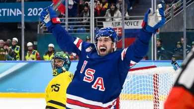 U.S. men's hockey throttles Slovakia, locks in gold medal match with Canada