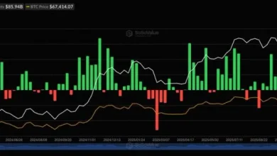 U.S. spot BTC ETFs see $1.1 billion in 3-day inflows, set for biggest week since mid-January