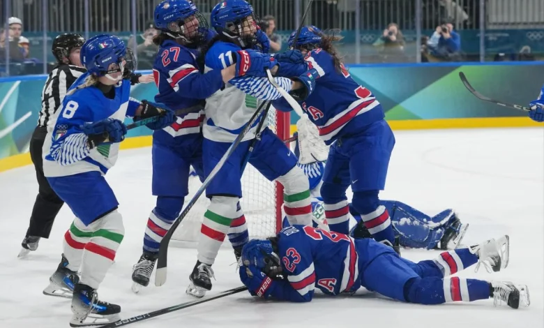US women's hockey coach livid over officiating as win over Italy gets heated