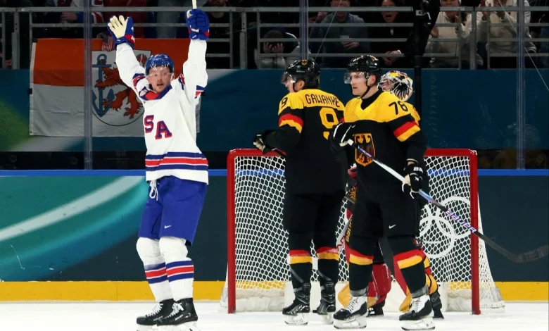 USA men's hockey handles Germany in best Olympics win yet