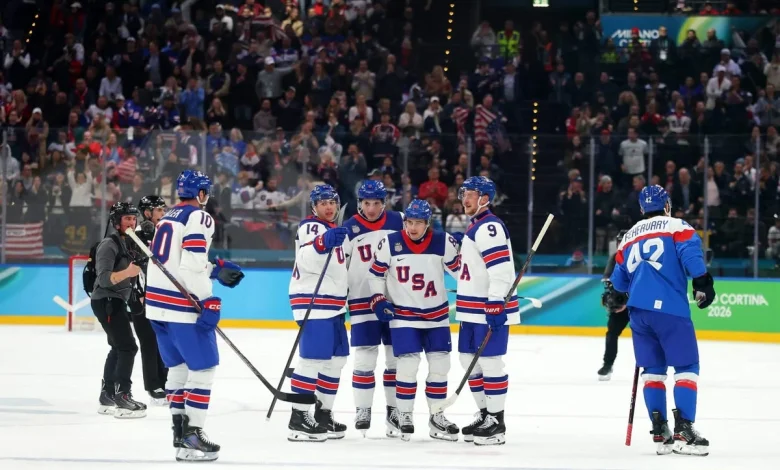 USA to face Canada for Olympic gold after overpowering Slovakia in men’s hockey