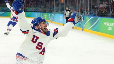 USA vs. Slovakia live score updates: Dylan Larkin opens scoring in 2026 Winter Olympics men's hockey semifinal