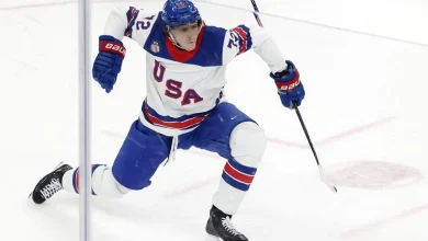 USA’s Tage Thompson leaves Olympic semifinal for precautionary reasons