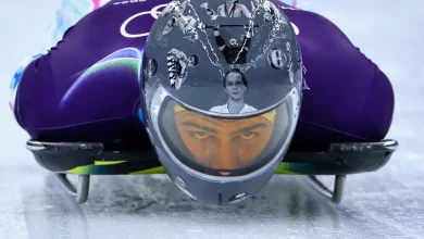 Ukrainian athlete barred from Olympic skeleton event over helmet images