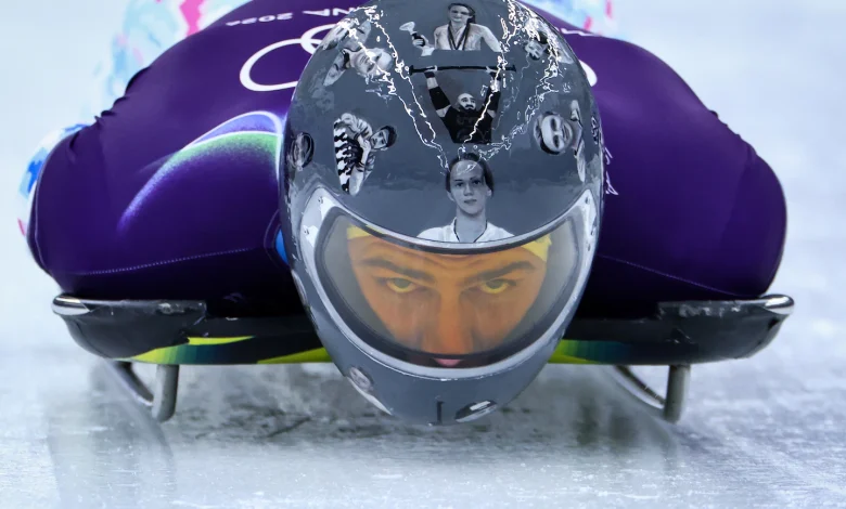 Ukrainian athlete barred from Olympic skeleton event over helmet images