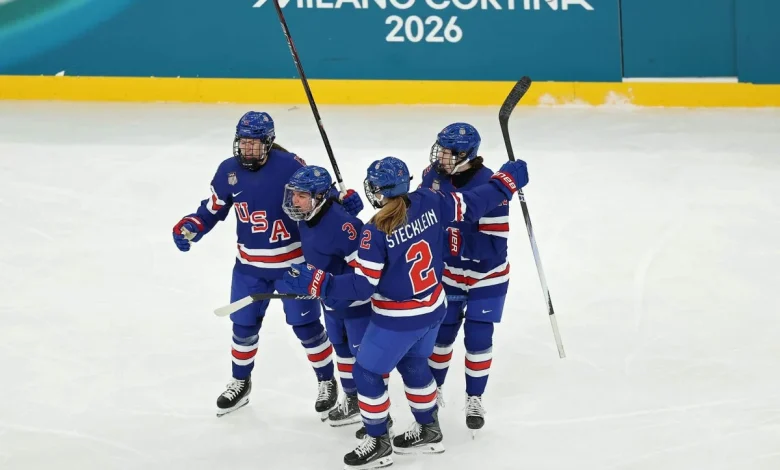 Unbeaten USA women’s hockey team advances to Olympic gold medal game after rout of Sweden