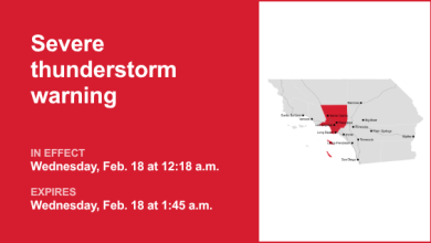 Update: Anticipate damaging winds with thunderstorms in Los Angeles County Wednesday — significant damage possible