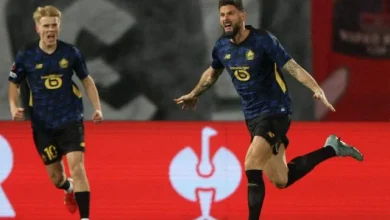Vidéo : le but d'Olivier Giroud avec Lille à Belgrade contre l'Étoile Rouge en Ligue Europa