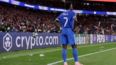 Vinicius Jr cuts a lonely, weary figure on another ugly night for football