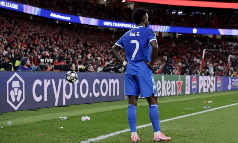 Vinicius Jr cuts a lonely, weary figure on another ugly night for football