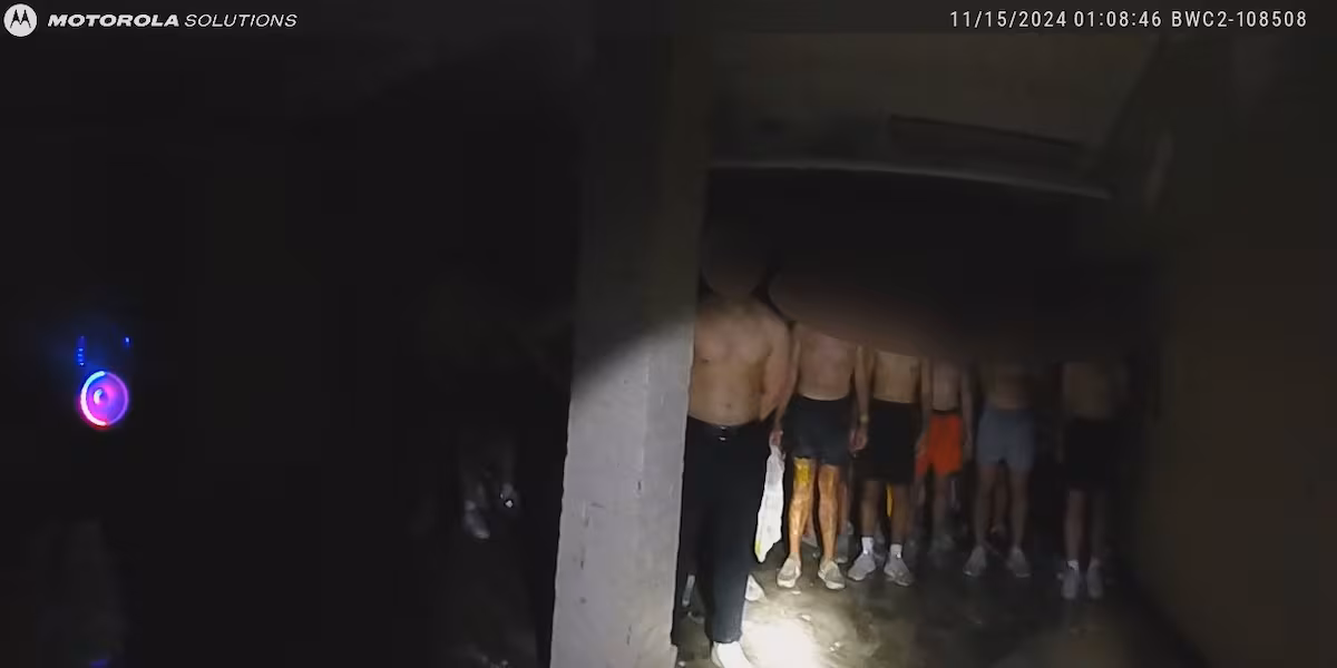 Viral body cam footage shows shirtless, alcohol-covered pledges