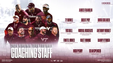 Virginia Tech football announces staff appointments