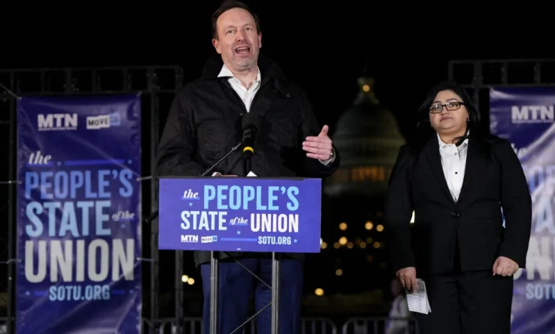 WATCH LIVE: Democratic lawmakers join 'People's State of the Union' rally during Trump's address