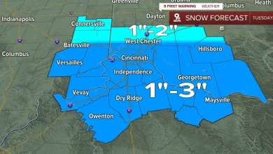 WEATHER ALERT DAY: 1-3" of snow expected, timeline for accumulation